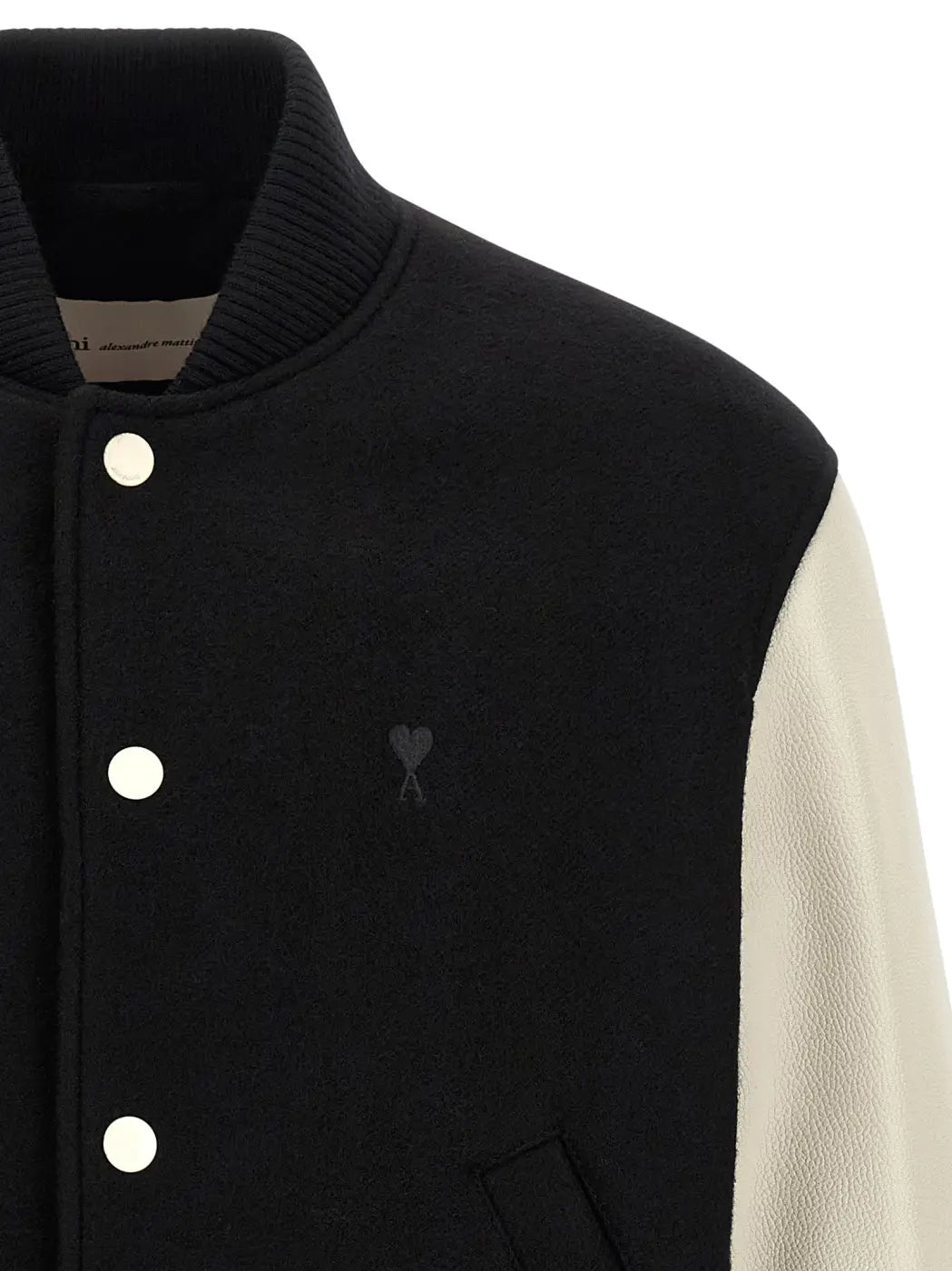 Ami Paris Bicolor Virgin Wool Bomber