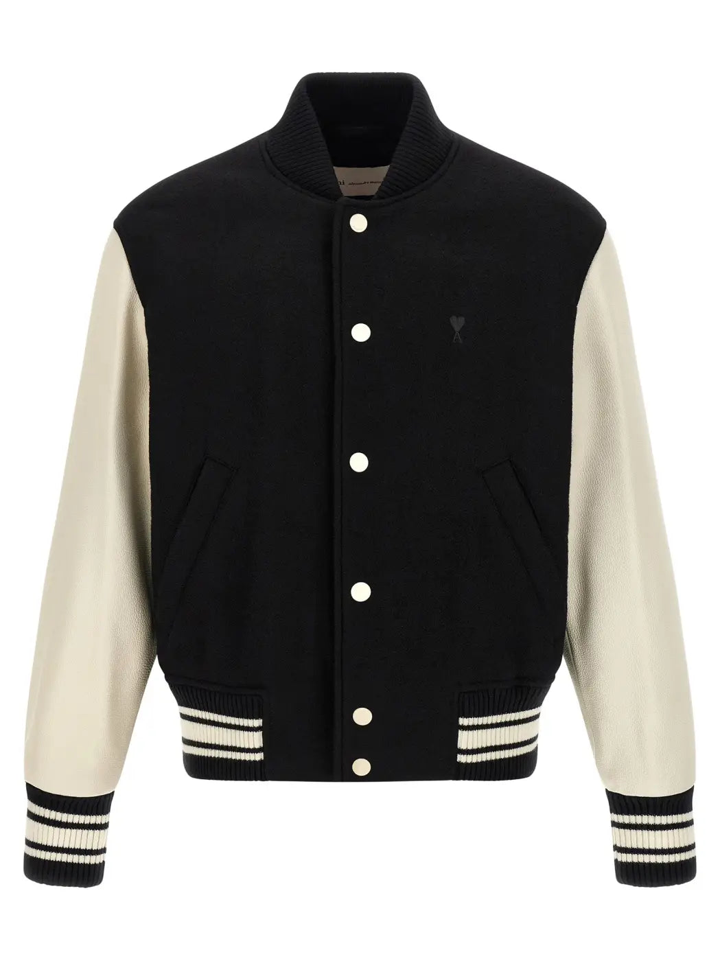 Ami Paris Bicolor Virgin Wool Bomber