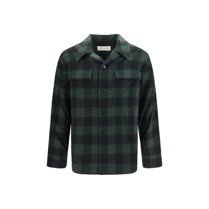 Ami Paris Bicolor Wool Oves Aries Full-length Jacket