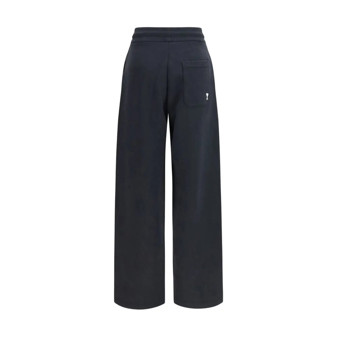 Ami Paris Black Alpaca Vicugna Pacos Joggers (workout Pants)