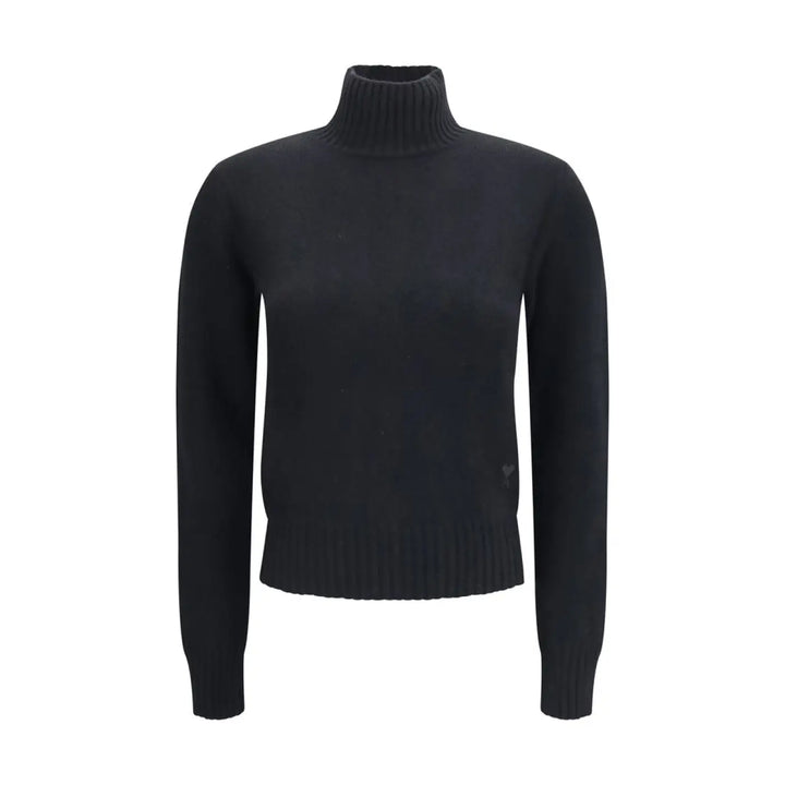 Ami Paris Black Cashmere Turtleneck