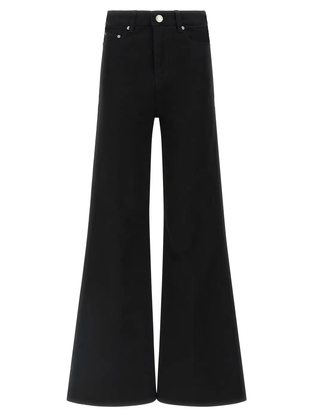 Ami Paris Black Cotton Flared Jeans
