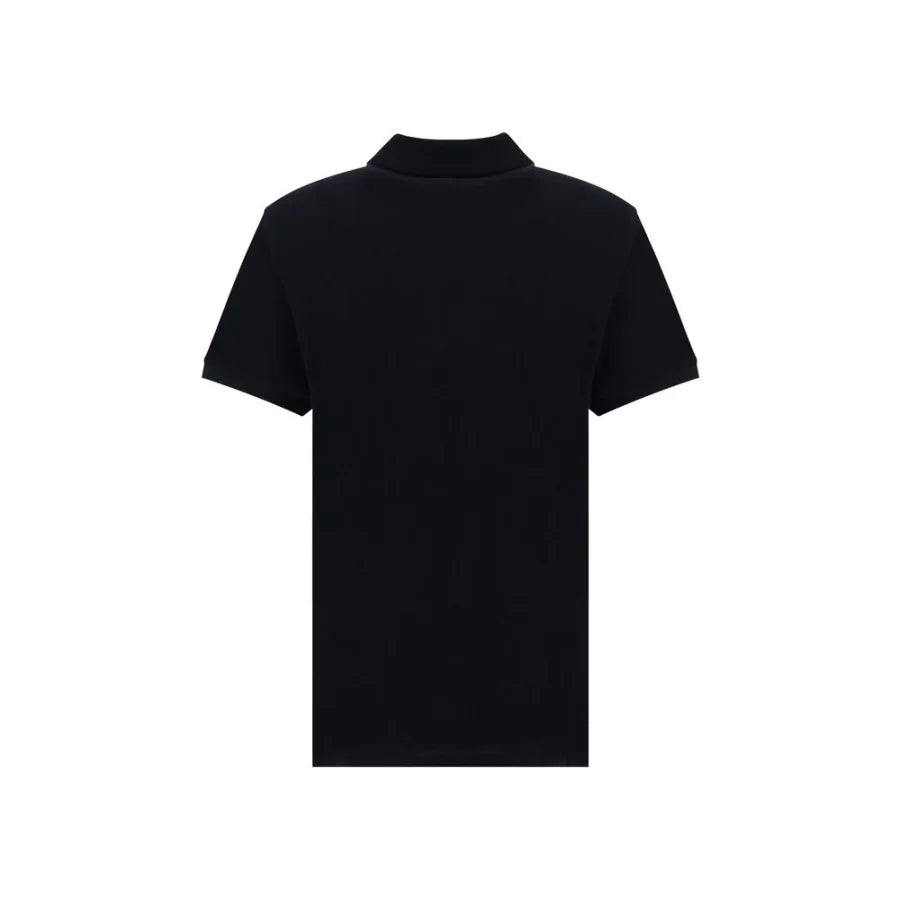 Ami Paris Black Cotton Polo Shirt