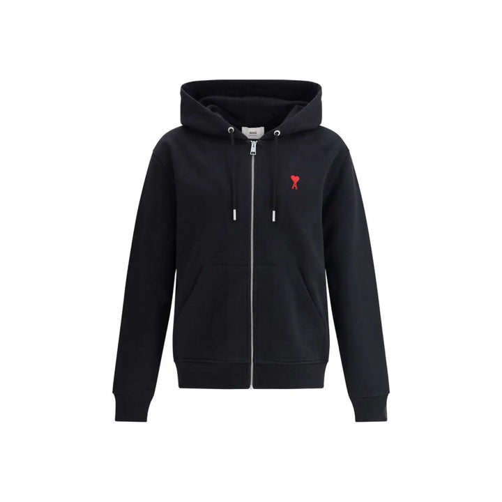 Ami Paris Black Cotton Sweatshirt