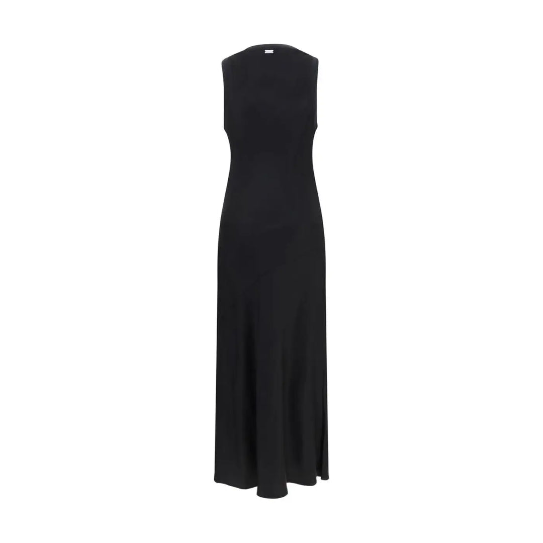 Ami Paris Black Viscose Casual Dress