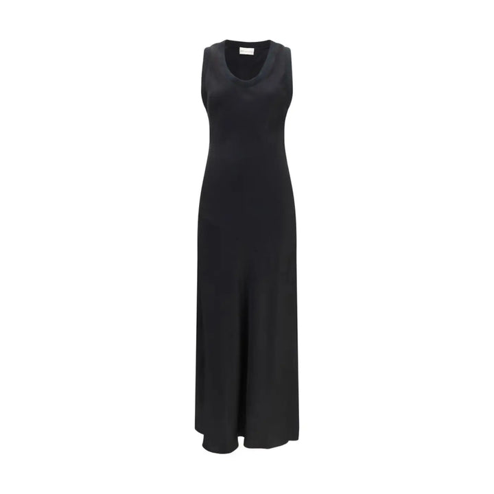 Ami Paris Black Viscose Casual Dress