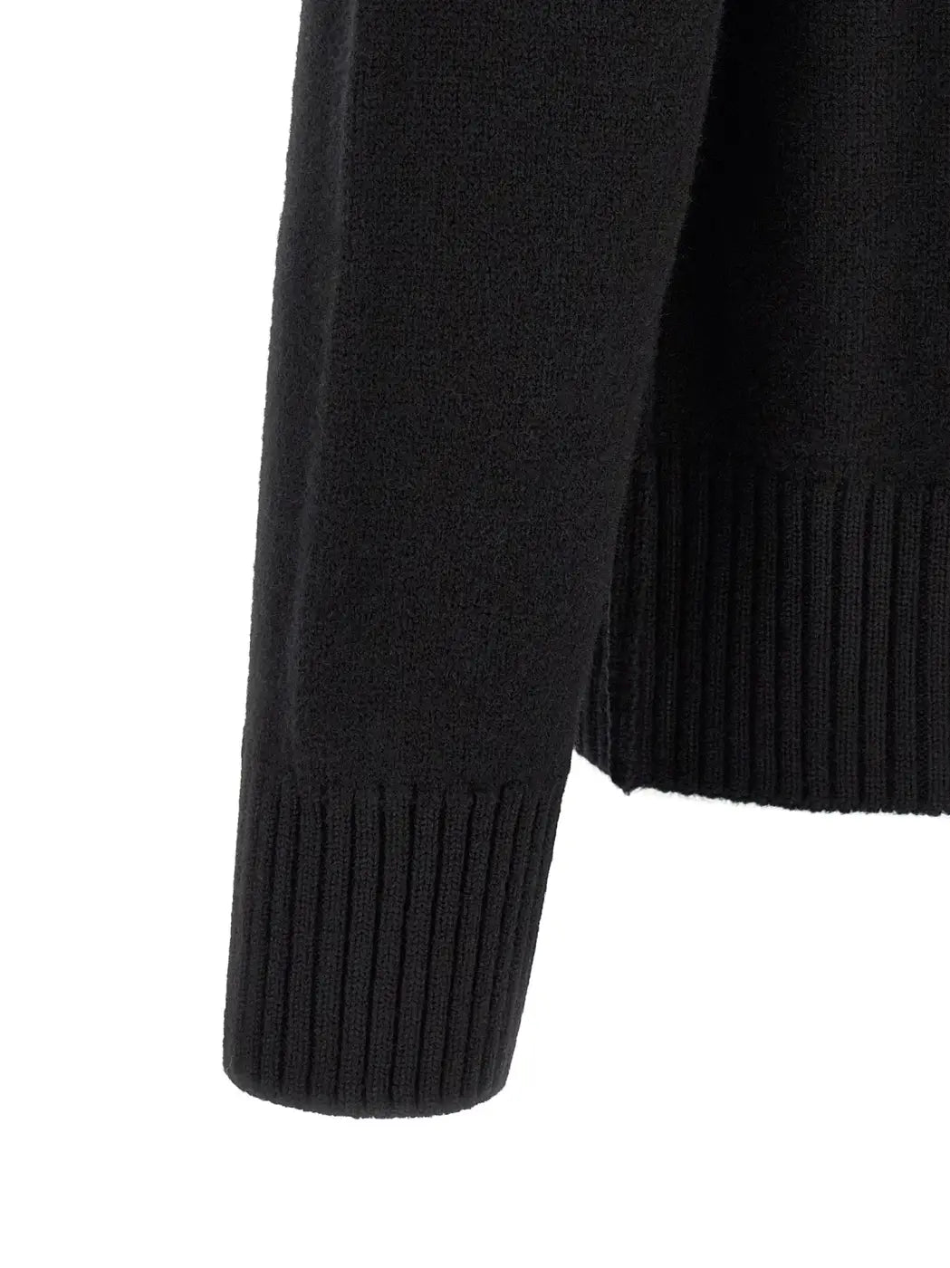 Ami Paris Black Wool Cardigan