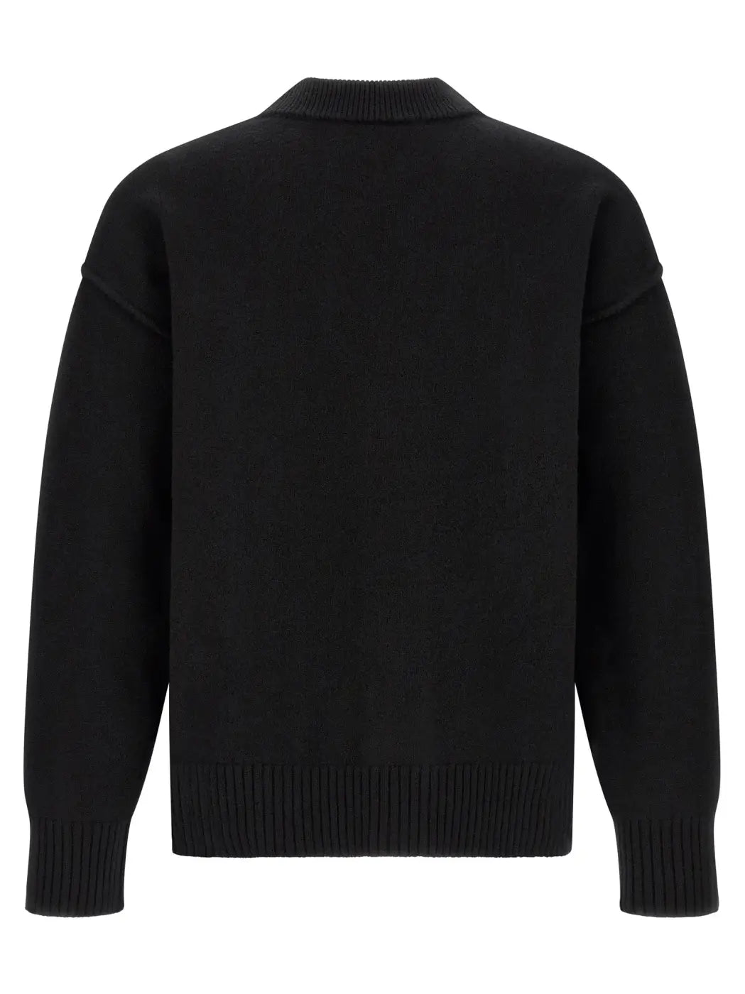 Ami Paris Black Wool Cardigan