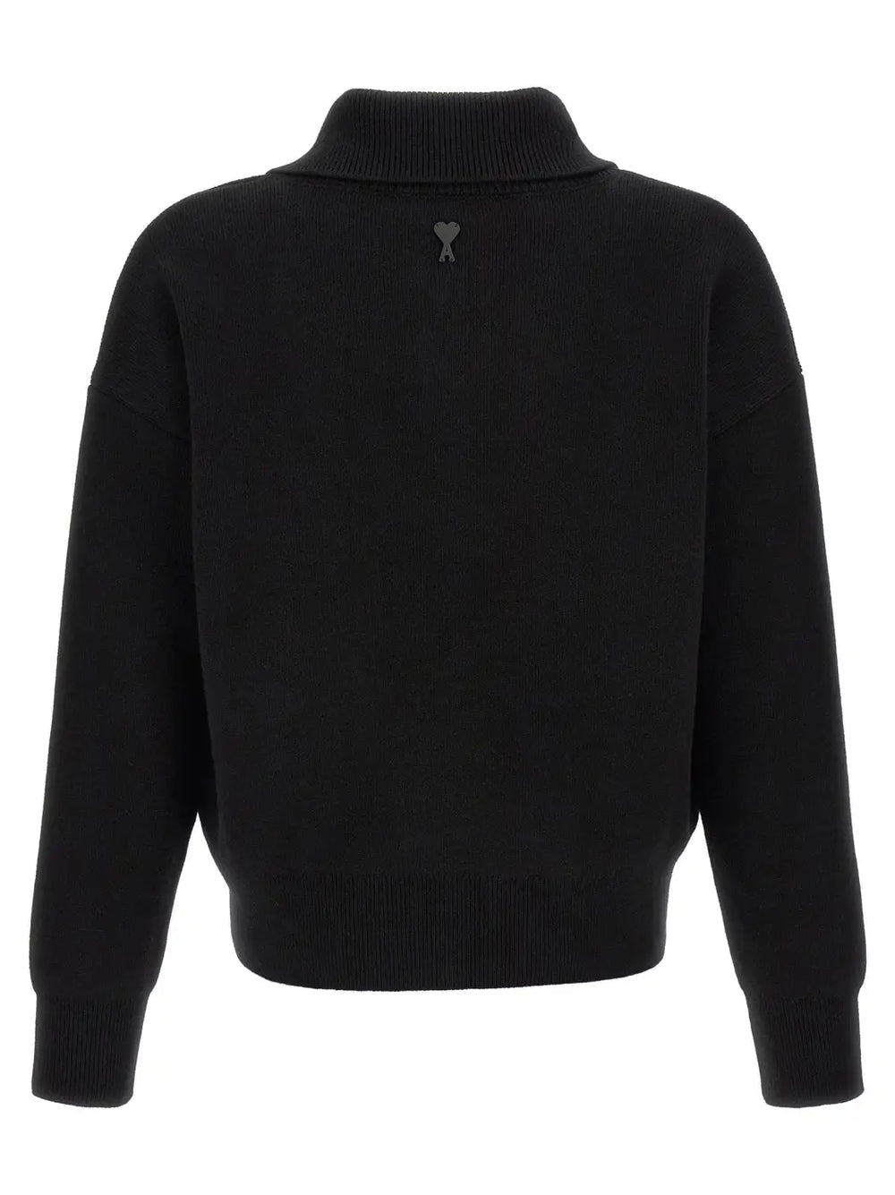 Ami Paris Black Wool Cardigan