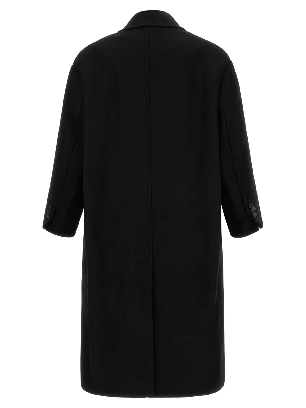Ami Paris Black Wool Coat