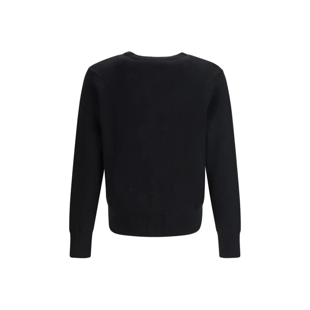 Ami Paris Black Wool Oves Aries Cardigan
