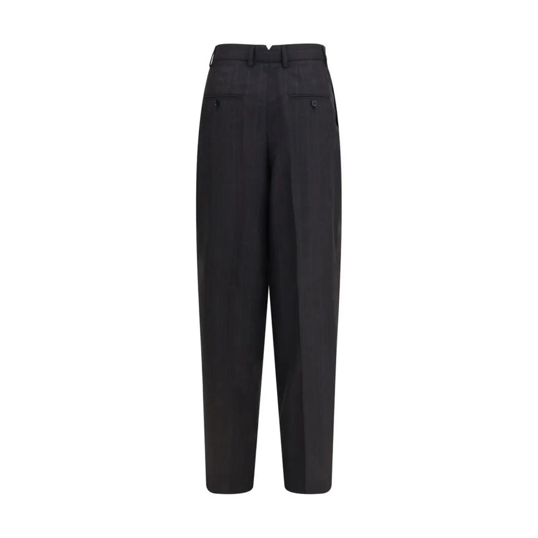 Ami Paris Black Wool Oves Aries Dress Pants