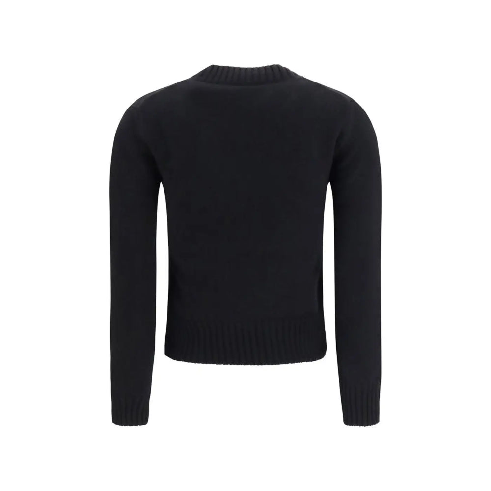 Ami Paris Black Wool Oves Aries Sweatshirt