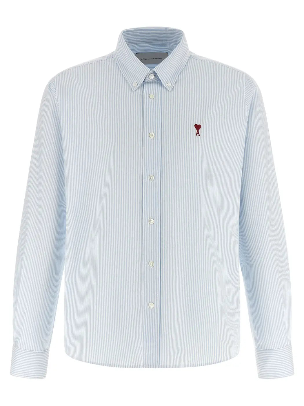 Ami Paris Blue Cotton Blouse