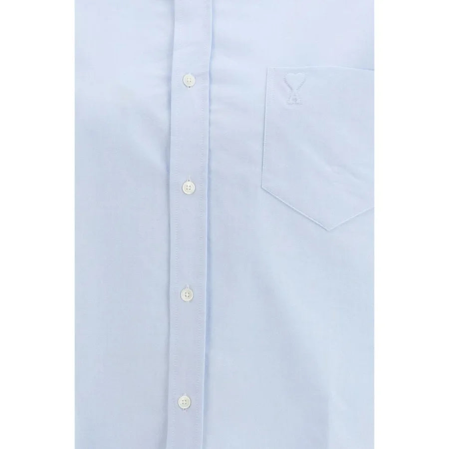 Ami Paris Blue Cotton Dress Shirt
