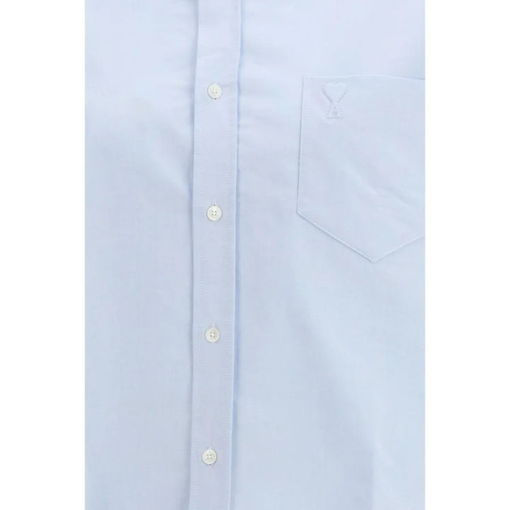 Ami Paris Blue Cotton Dress Shirt