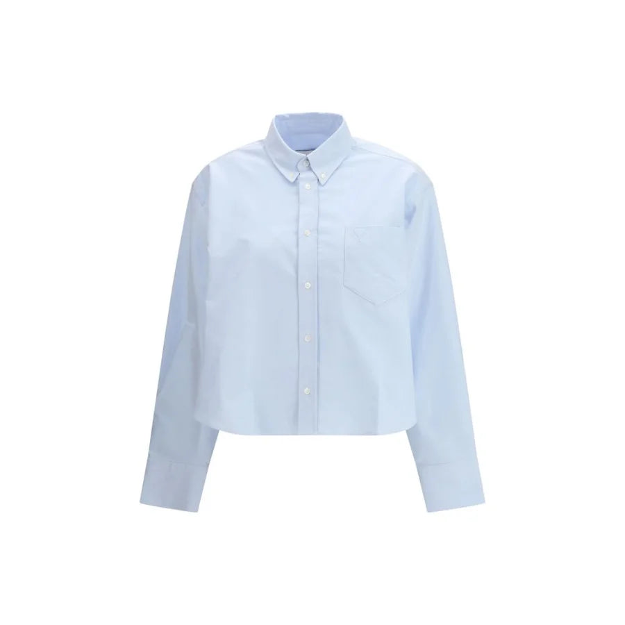 Ami Paris Blue Cotton Dress Shirt
