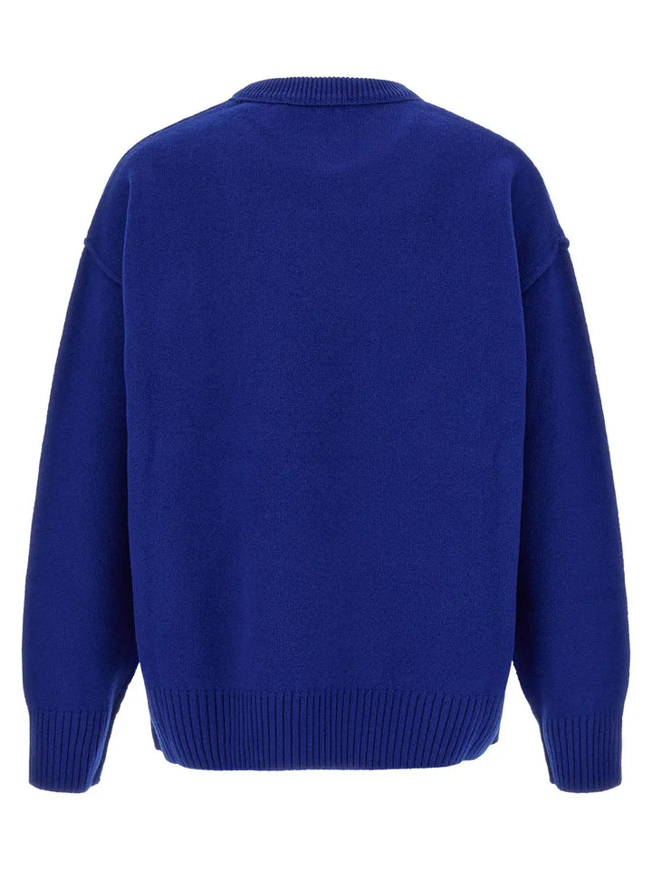 Ami Paris Blue Wool Cardigan