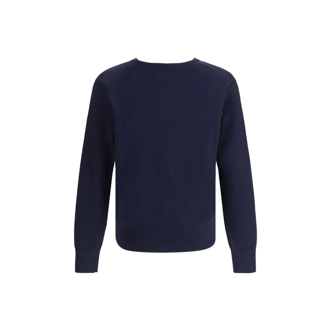 Ami Paris Blue Wool Oves Aries Cardigan