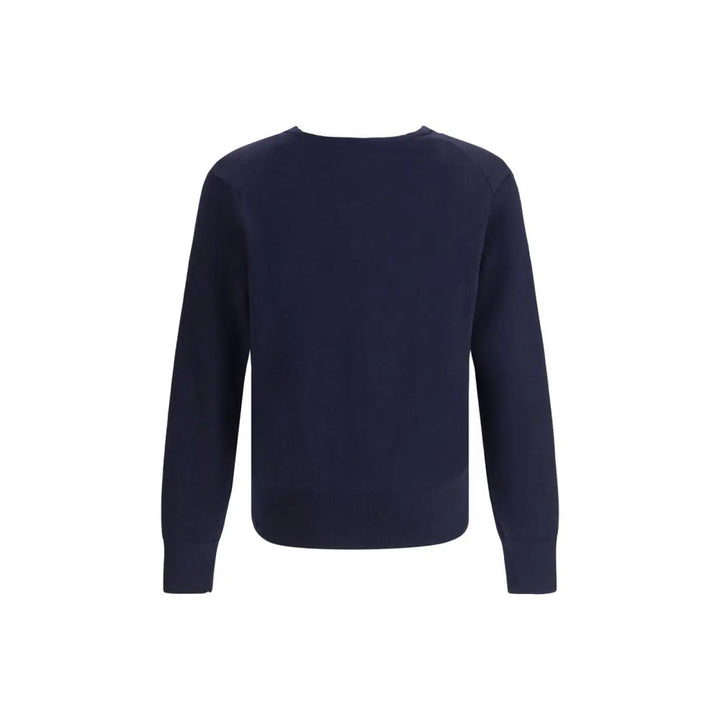 Ami Paris Blue Wool Oves Aries Cardigan