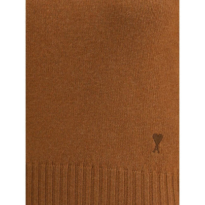 Ami Paris Brown Cashmere Sweatshirt