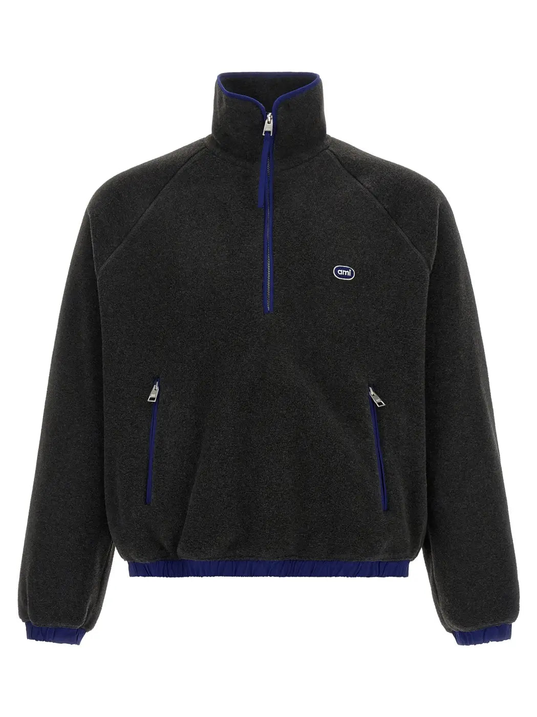 Ami Paris Gray Polyester Sweatshirt