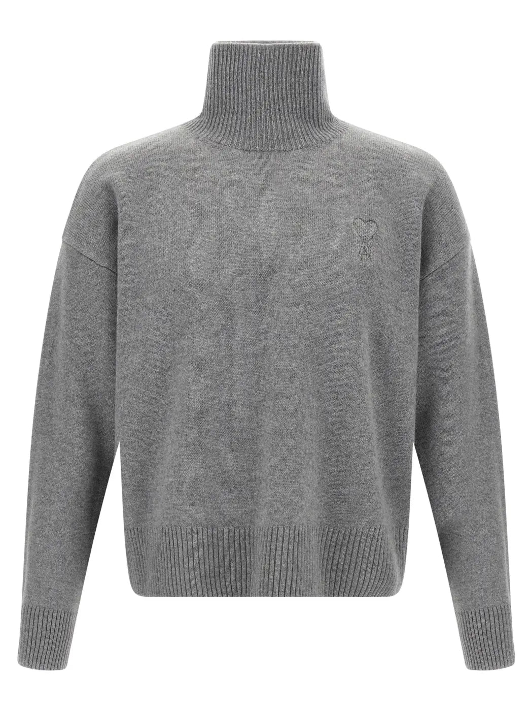 Ami Paris Gray Wool Cardigan