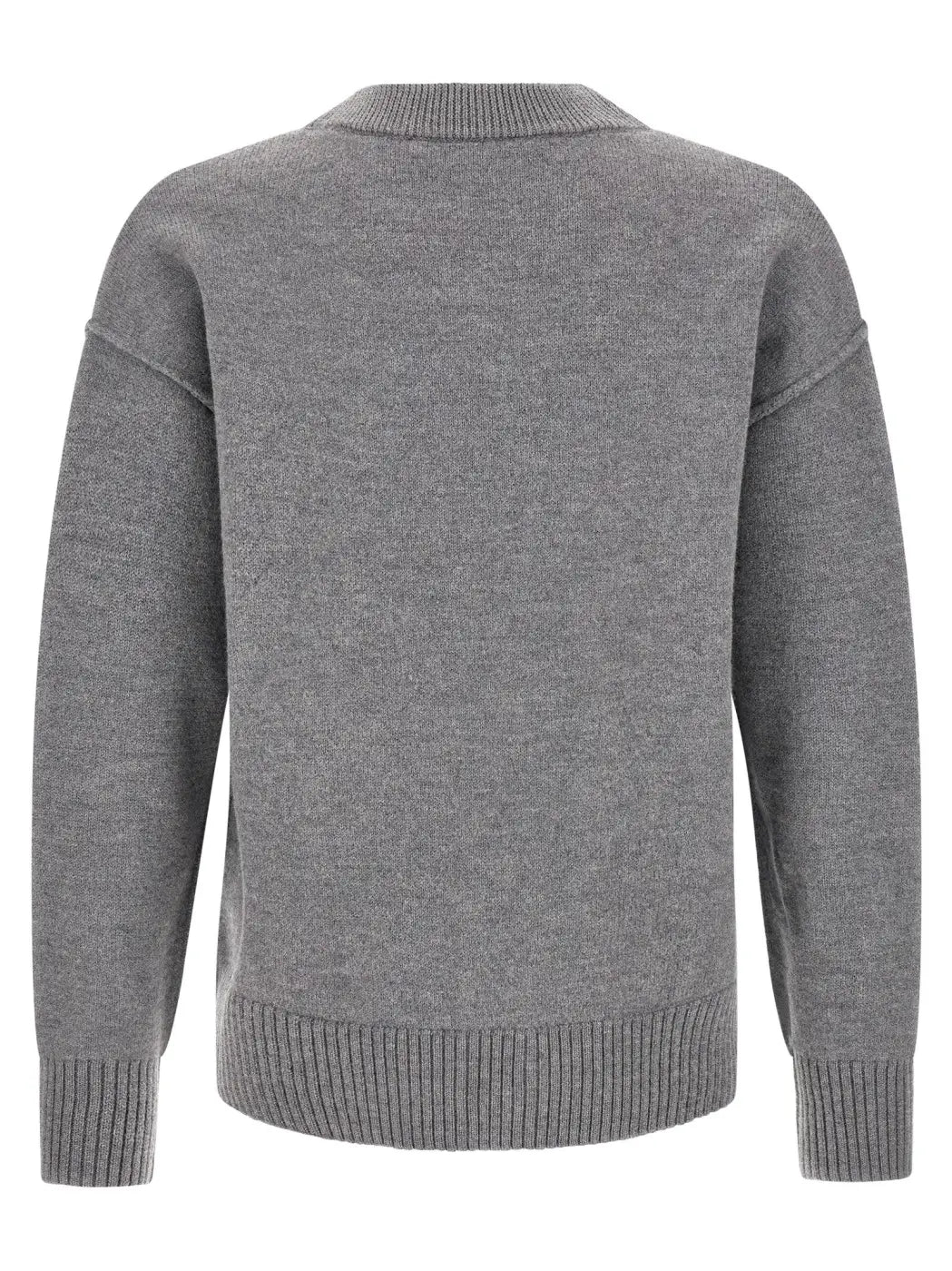 Ami Paris Gray Wool Cardigan
