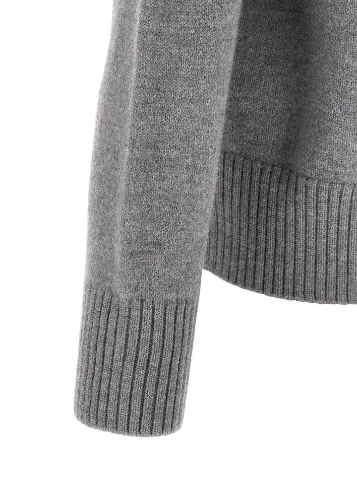 Ami Paris Gray Wool Cardigan