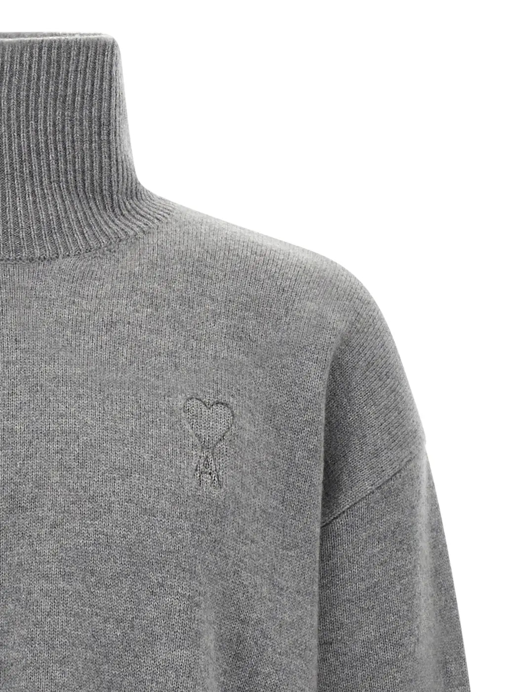 Ami Paris Gray Wool Cardigan