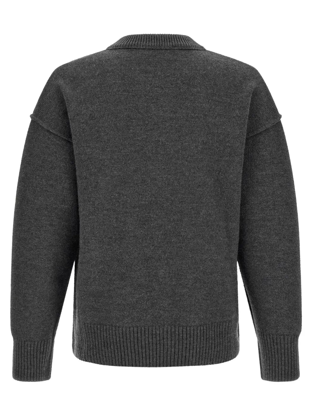 Ami Paris Gray Wool Cardigan