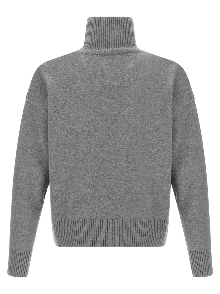 Ami Paris Gray Wool Cardigan