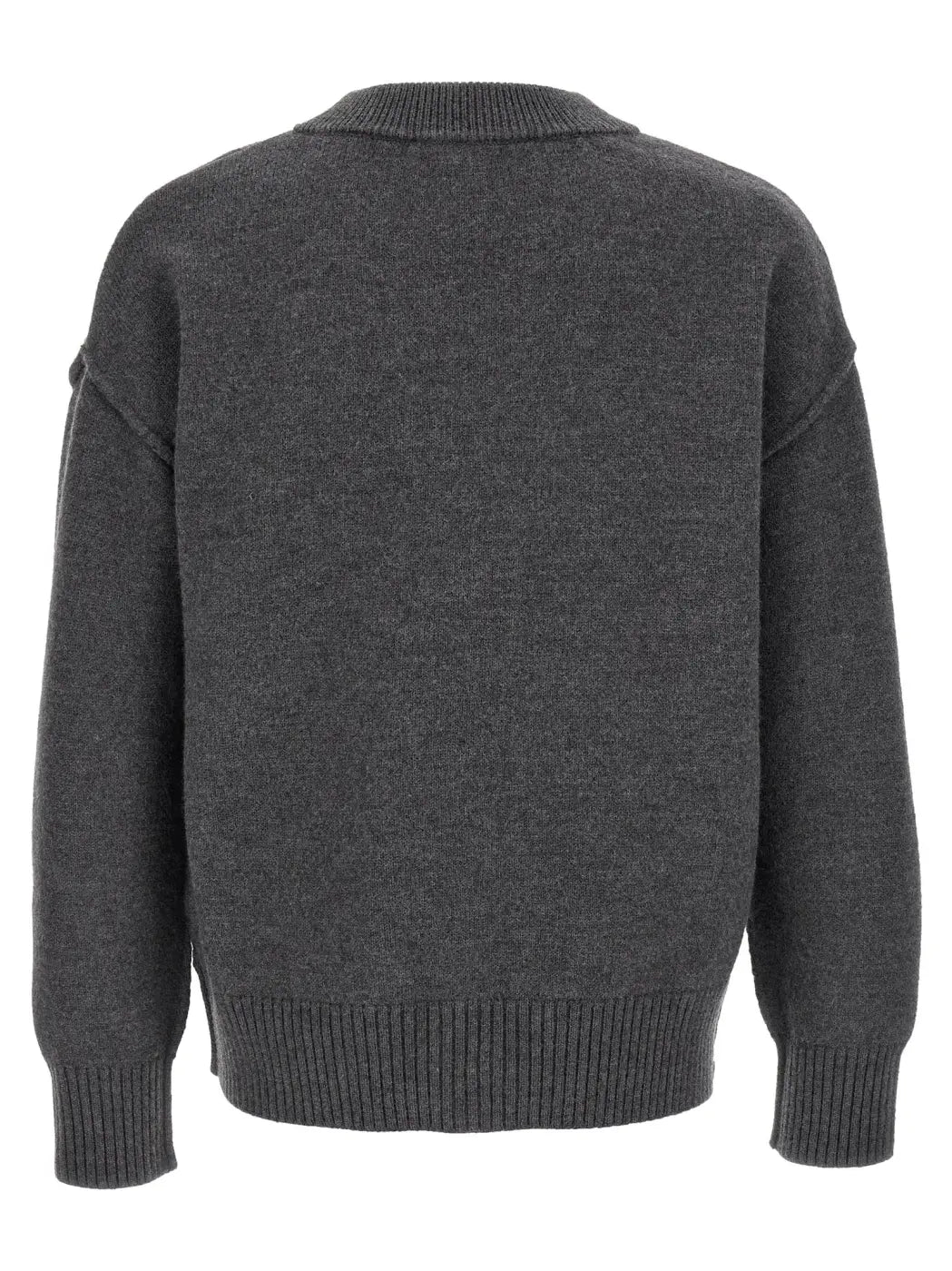 Ami Paris Gray Wool Cardigan