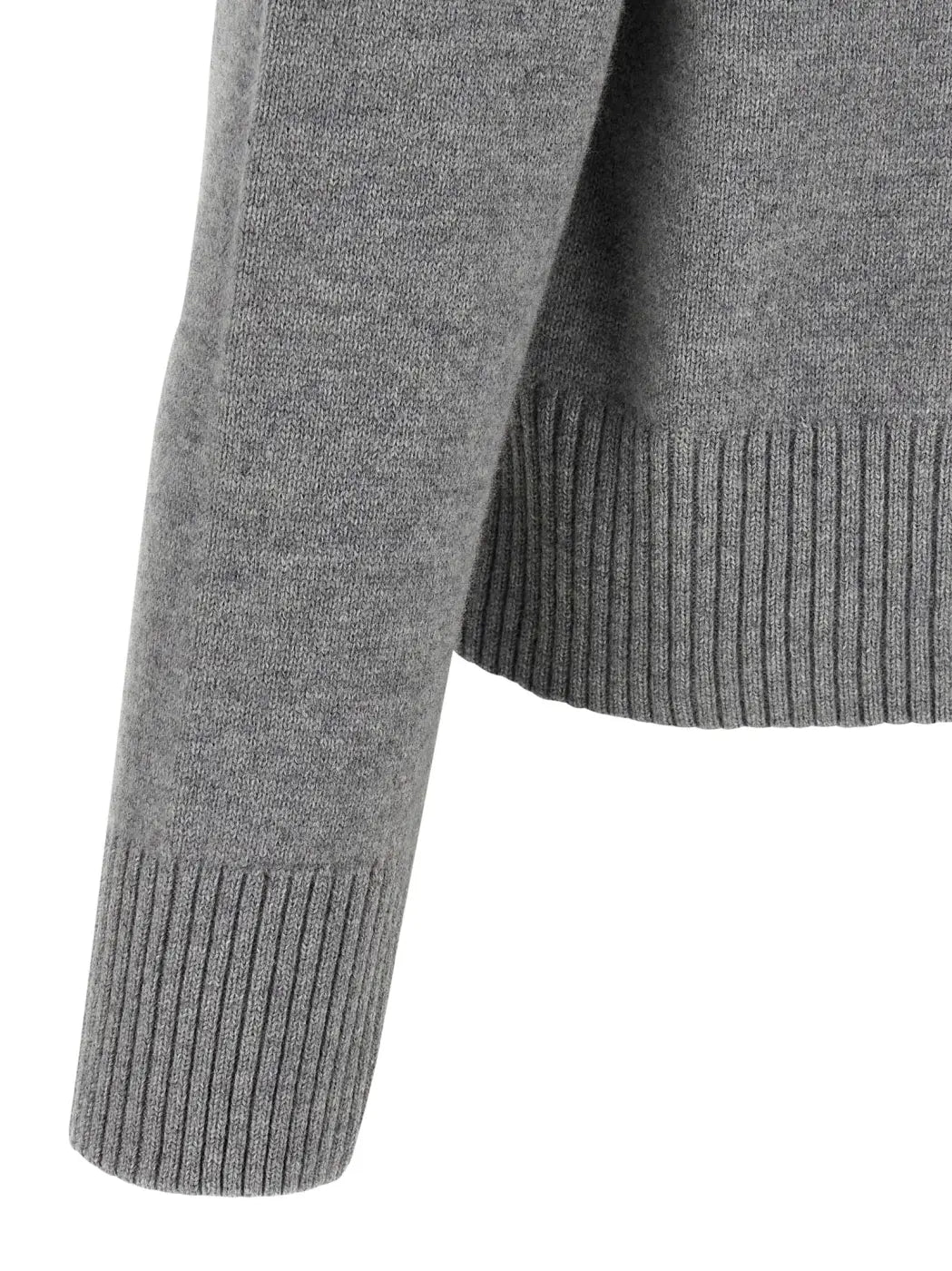 Ami Paris Gray Wool Cardigan