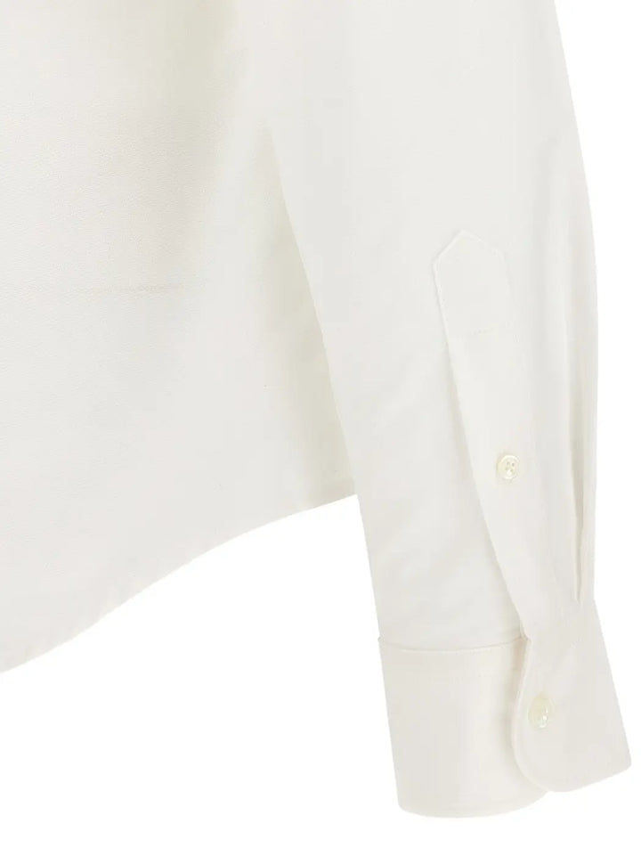Ami Paris White Cotton Blouse