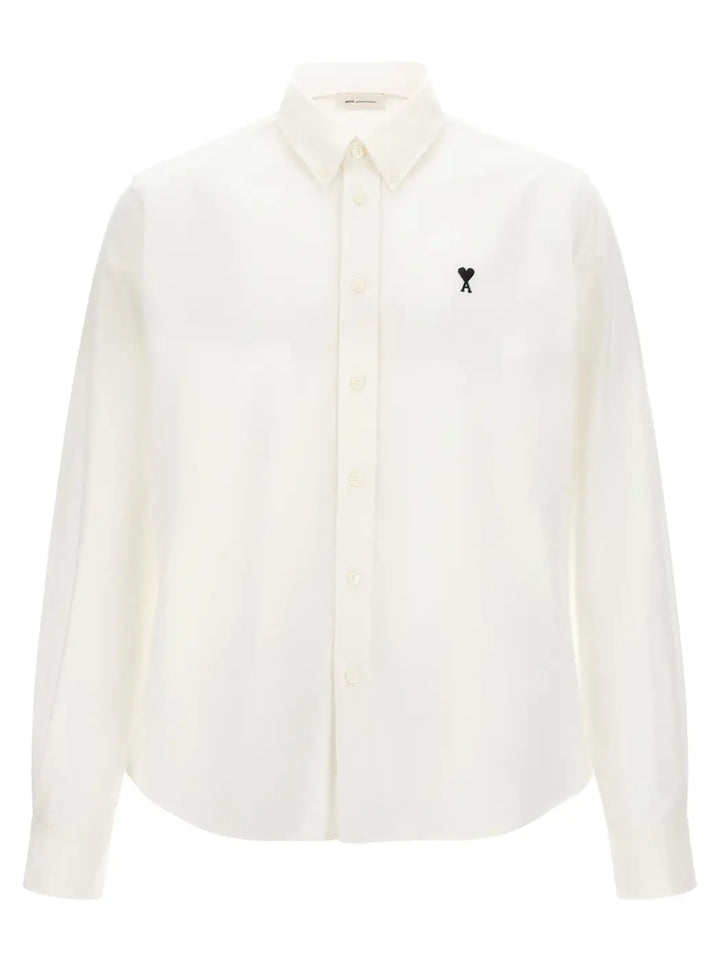 Ami Paris White Cotton Blouse