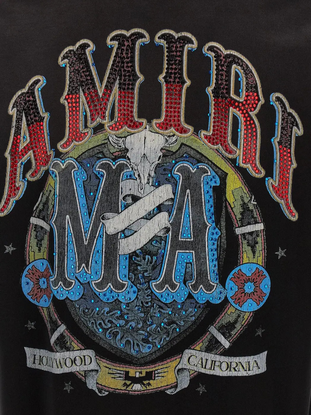 Amiri Black Cotton T-shirt
