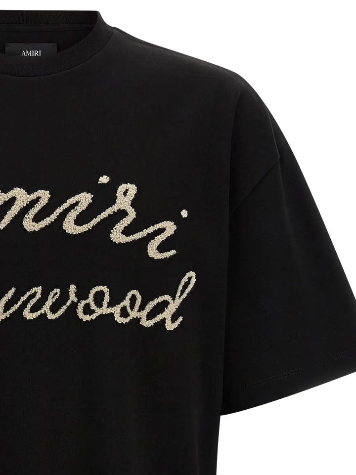 Amiri Black Cotton T-shirt
