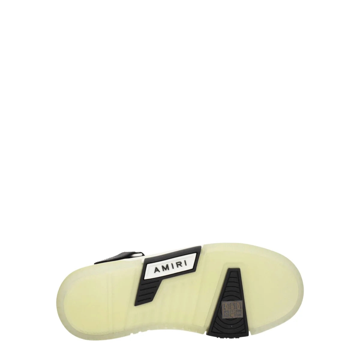 Amiri Black Leather High Sneakers with Code F76886 Logo Detailing