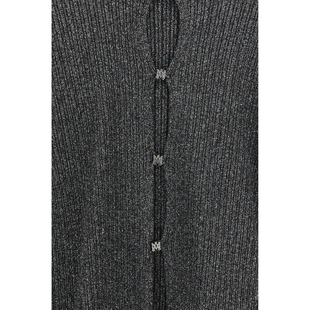 Amiri Black Viscose Cardigan