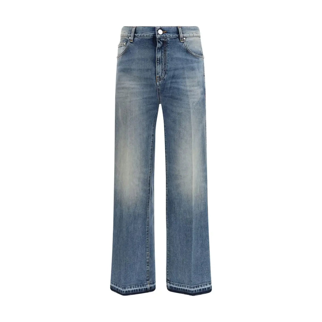 Amiri Blue Cotton Straight-leg Jeans