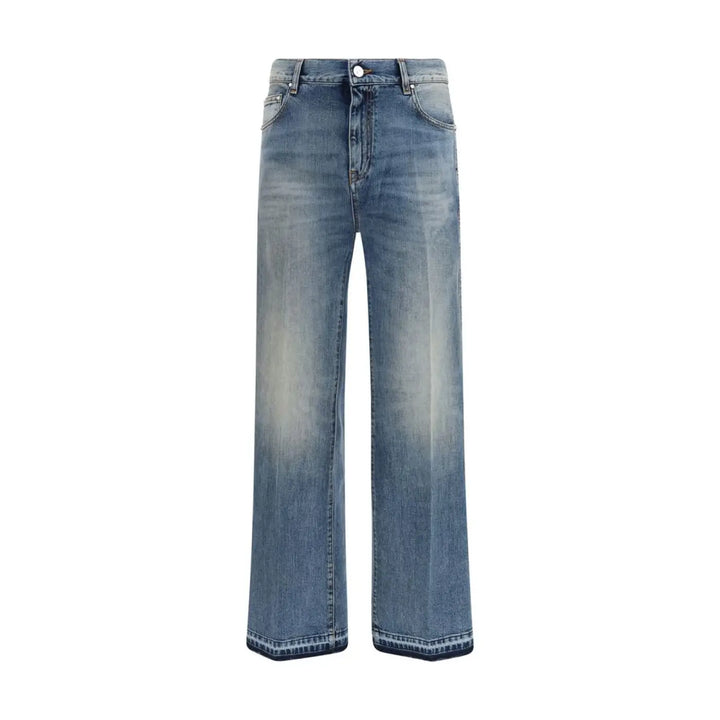 Amiri Blue Cotton Straight-leg Jeans