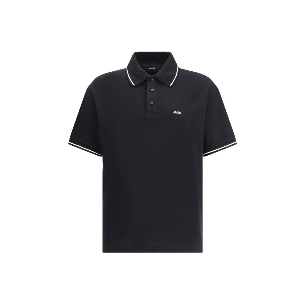 Amiri Cotton Polo Shirt with Contrasting Trim and Classic Collar Style