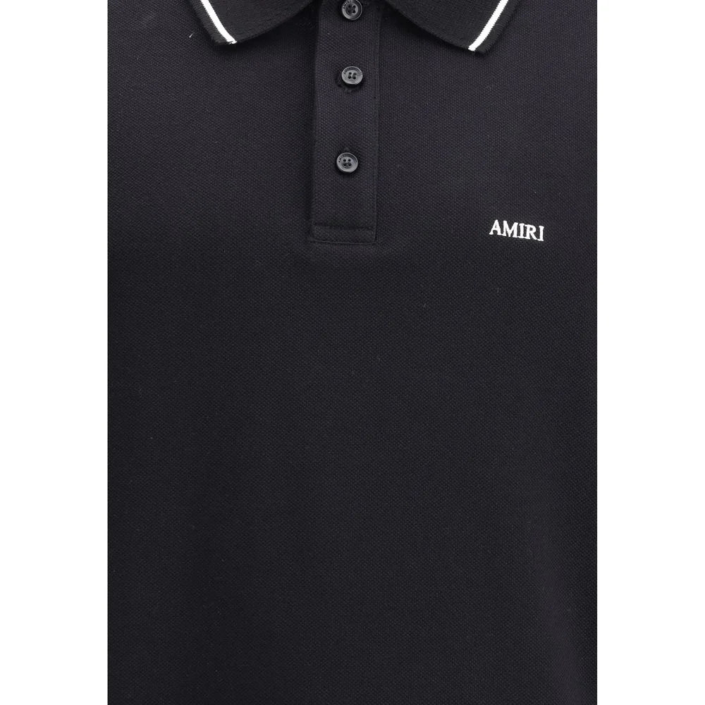 Amiri Cotton Polo Shirt with Contrasting Trim and Classic Collar Style
