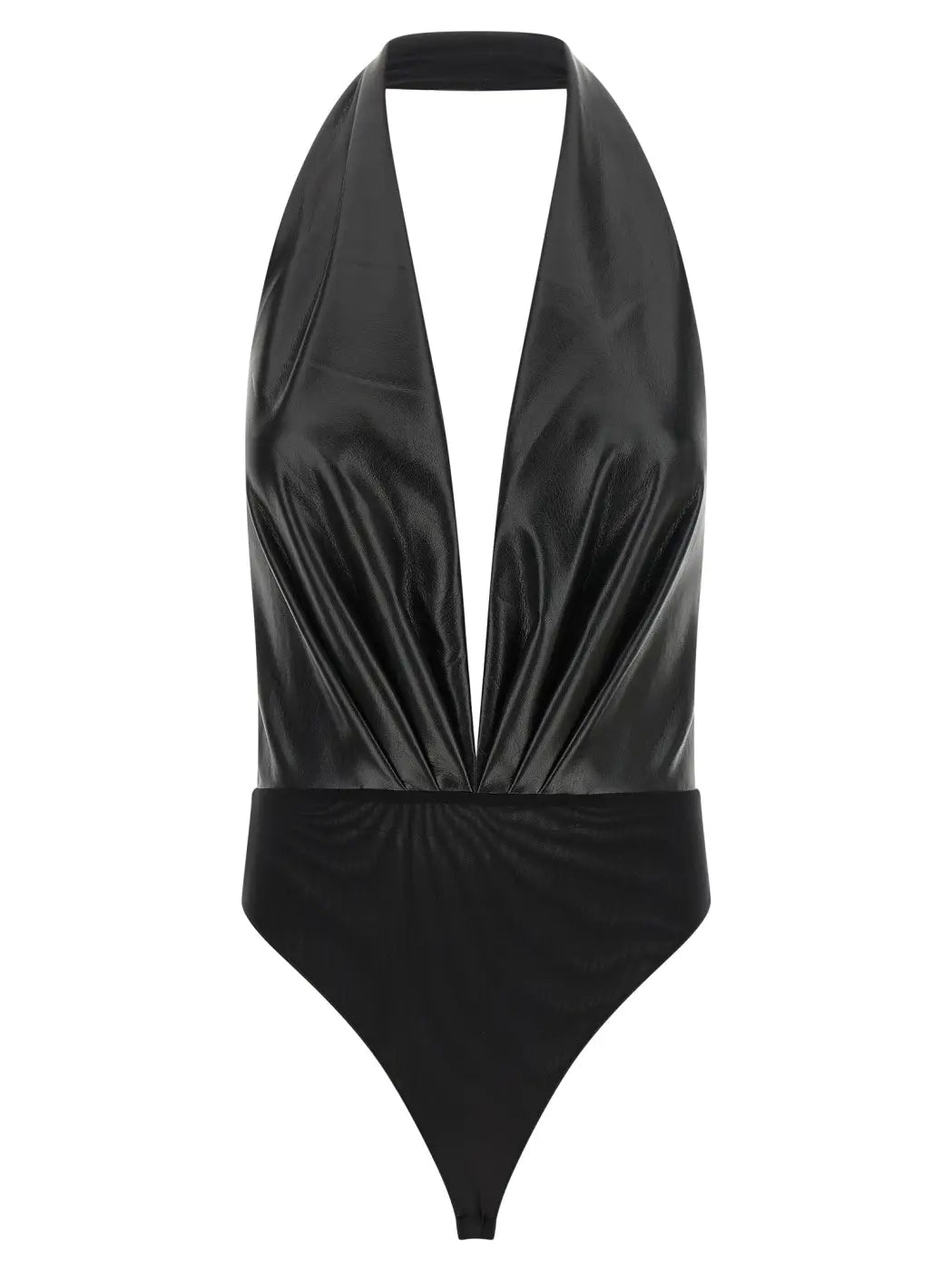 The Andamane Black Polyester Bodysuit