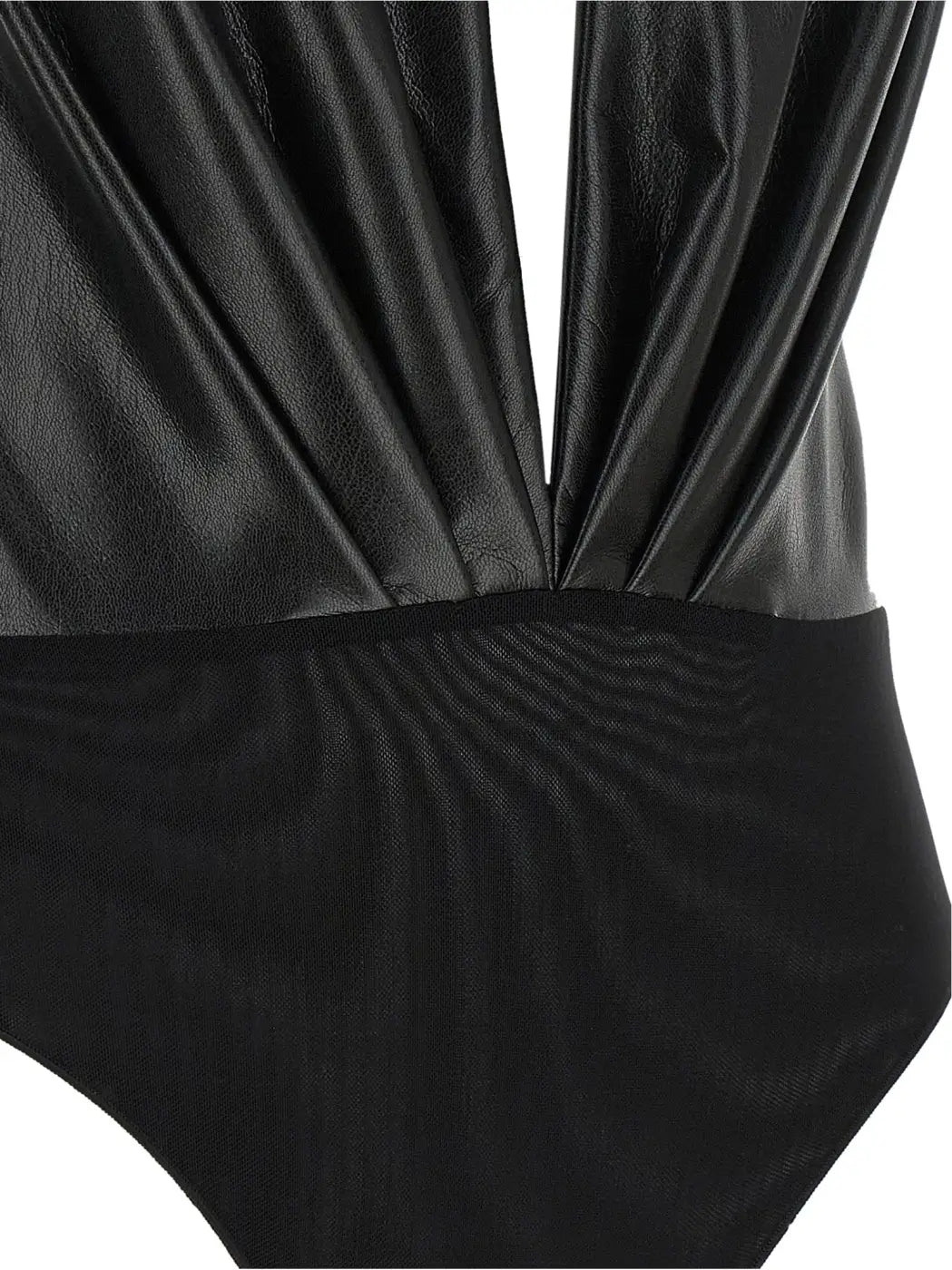 The Andamane Black Polyester Bodysuit