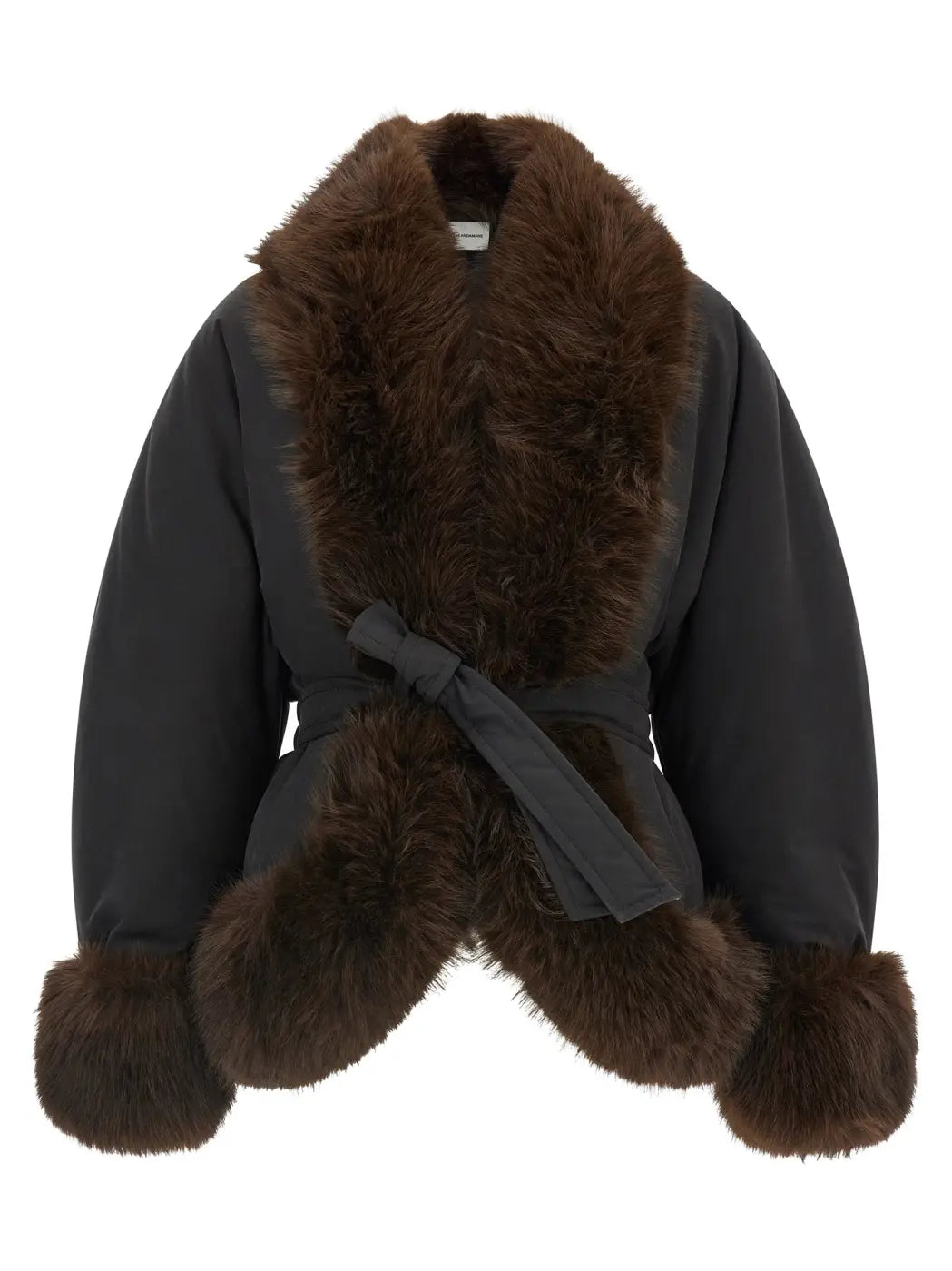 The Andamane Black Polyester Full-length Jacket