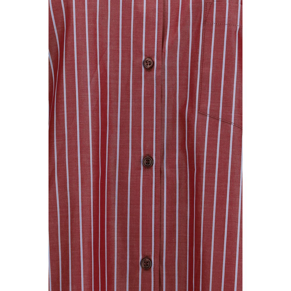 The Andamane Shirts - Bordeaux Polyester Pattern Shirt