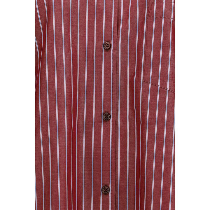 The Andamane Shirts - Bordeaux Polyester Pattern Shirt