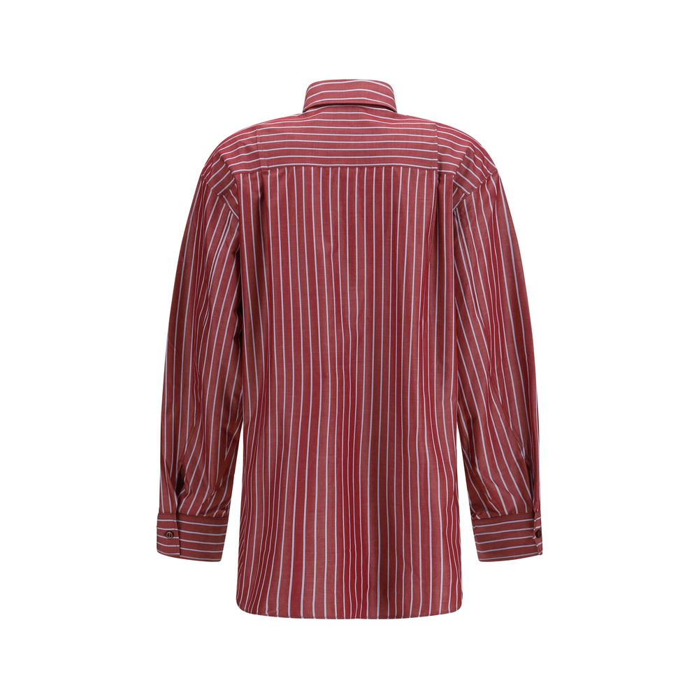 The Andamane Shirts - Bordeaux Polyester Pattern Shirt